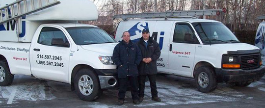 Jean-Guy Tanguay & Daniel Fleury - SMJ R&eacute;frig&eacute;ration - Climatisation - Location