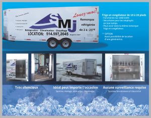 Location de remorque réfrigérée SMJ Réfrigération